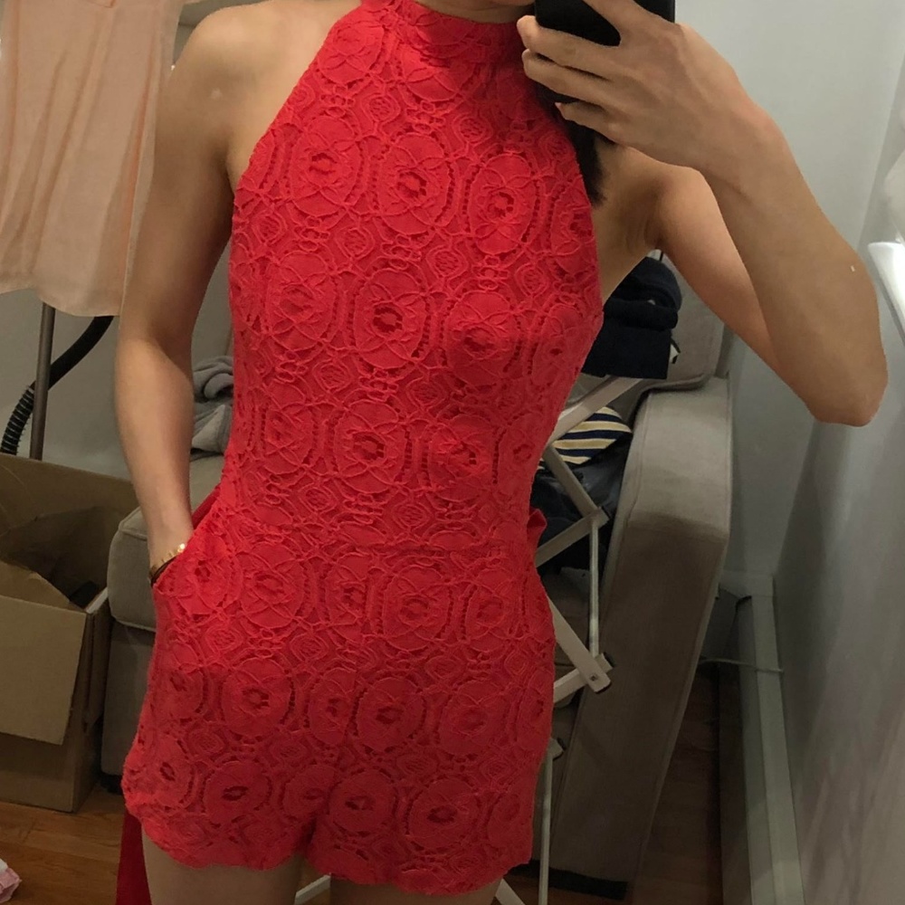 BB Dakota Red Romper